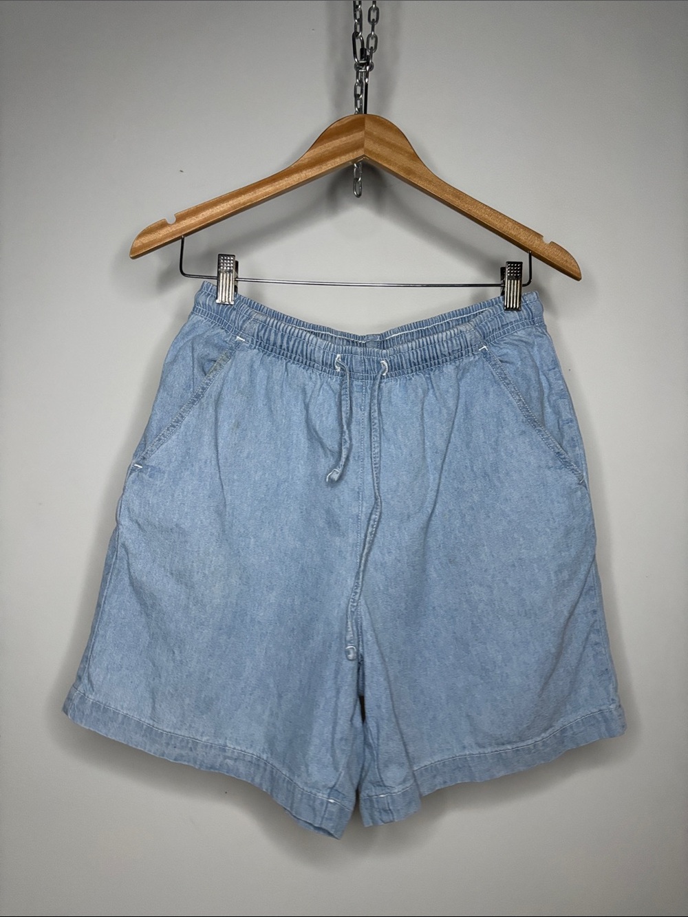 Vintage Light Blue Jean Shorts